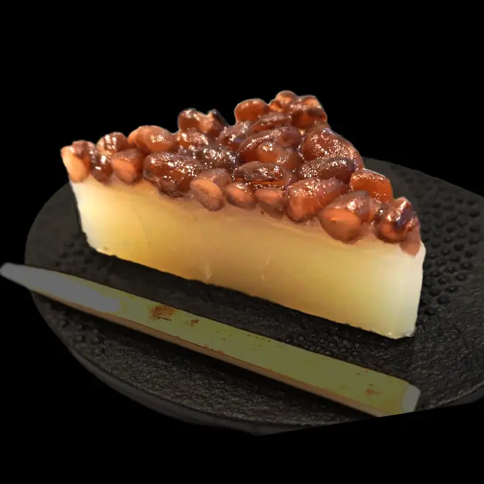 Vue plongeante d'une assiette de minazuki